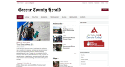 Desktop Screenshot of greeneherald.com